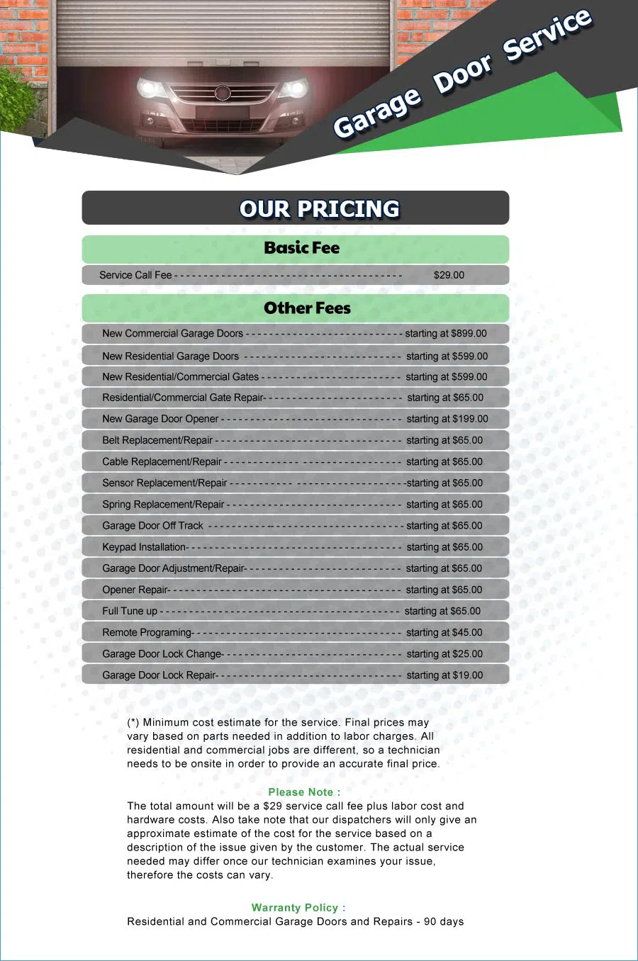 Galaxy Garage Door Service Westland, MI 248-599-1164